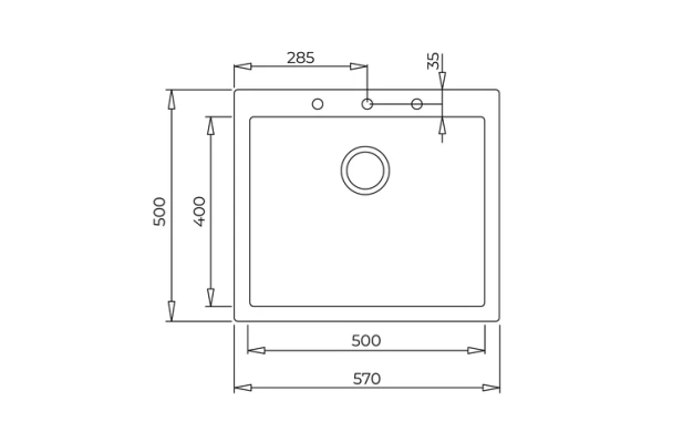 Гранитна мивка TEKA ForSquare 50.40 TG БЕЖОВА